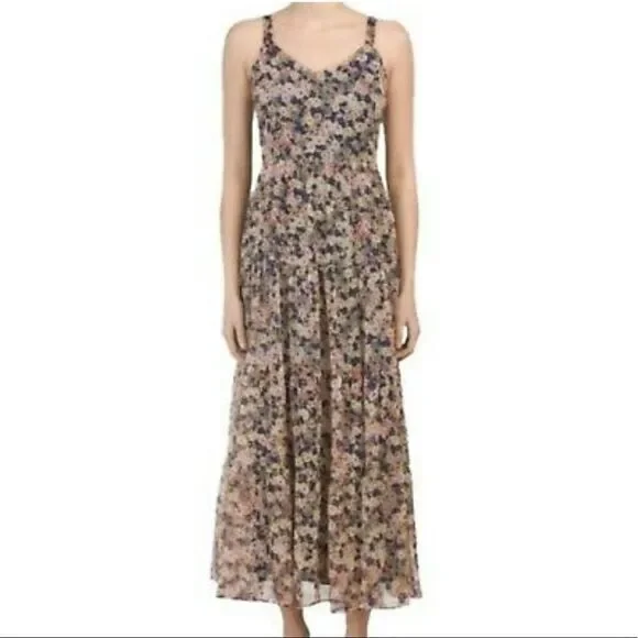 Rachel Zoe Floral Tiered Maxi Dress Size 10 - Picture 9 of 11